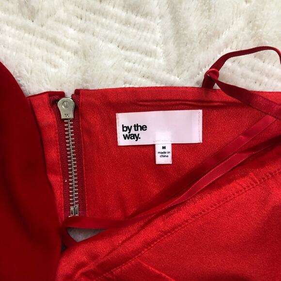 Revolve by the way. Marla Red Velvet Crop Top - Picture 6 of 6